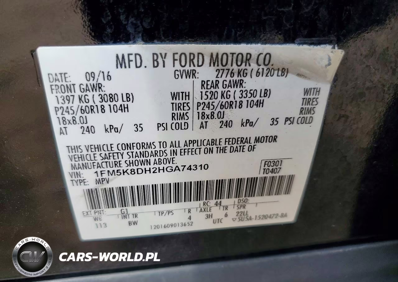 2017 Ford Explorer Xlt VIN:1FM5K8DH2HGA74310 - 13