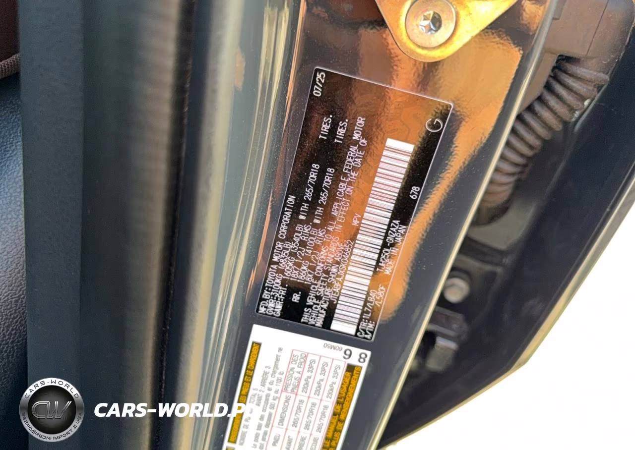 2025 Toyota Land Cruiser VIN:JTEABFAJXSK046852 - 10
