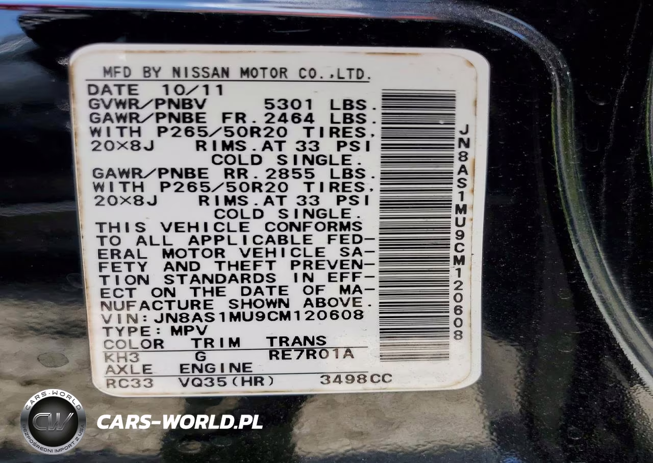 2012 Infiniti Fx35 Base VIN:JN8AS1MU9CM120608 - 13