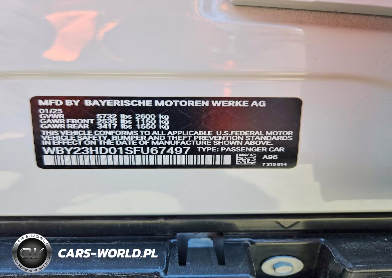 2025 BMW I4 Edrive 40 VIN:WBY23HD01SFU67497 - 13
