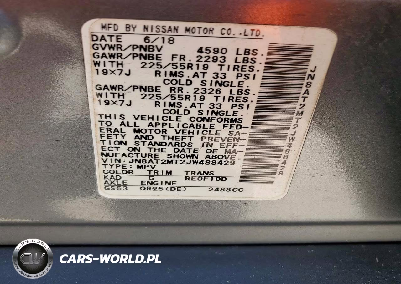 2018 Nissan Rogue Sl VIN:JN8AT2MT2JW488429 - 13
