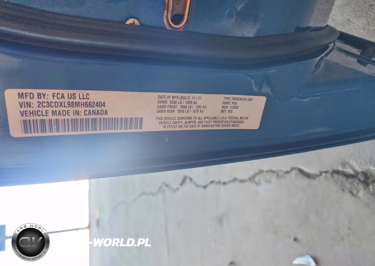 2021 Dodge Charger Srt Hellcat VIN:2C3CDXL98MH662404 - 12