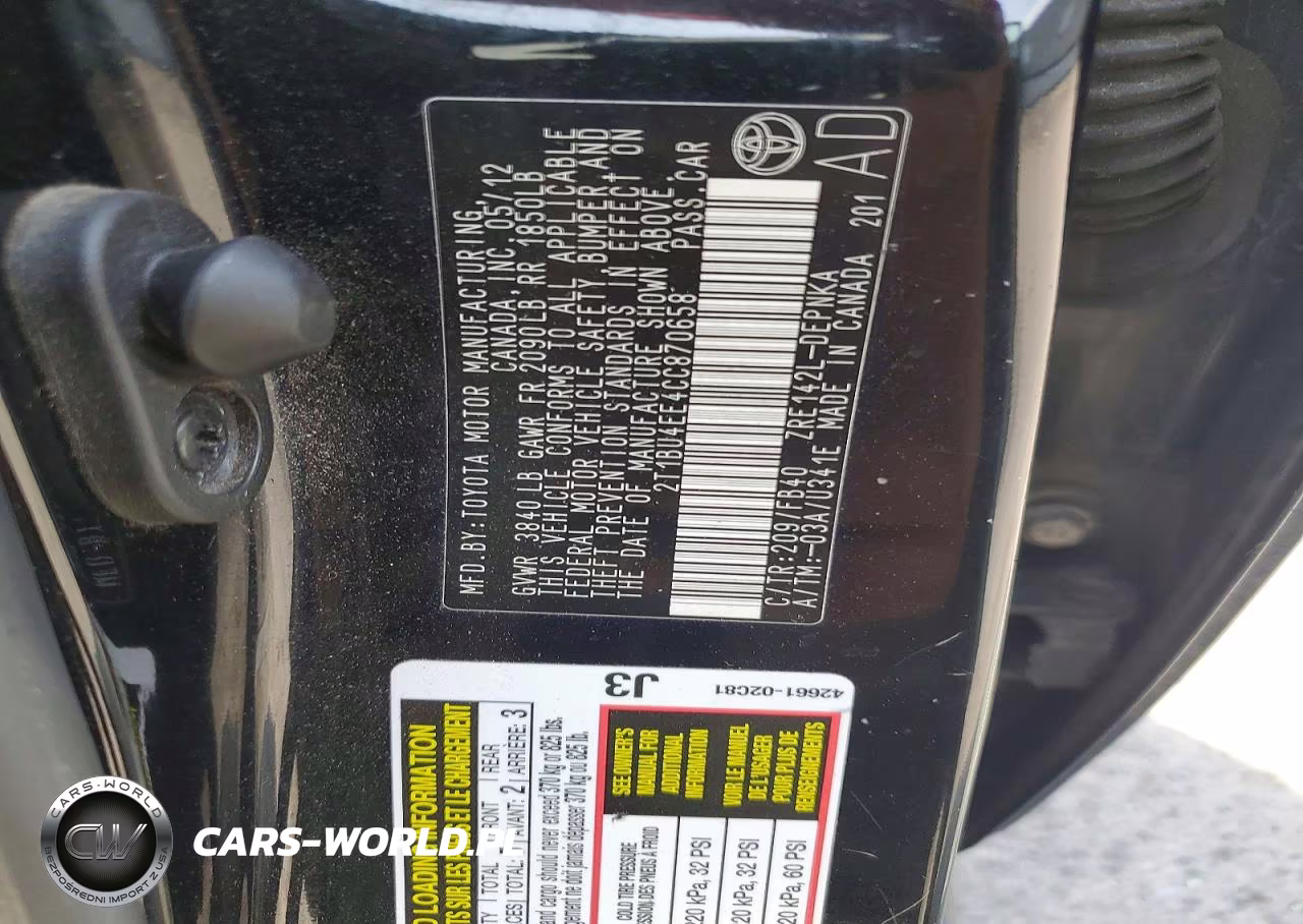 2012 Toyota Corolla Le VIN:2T1BU4EE4CC870658 - 12