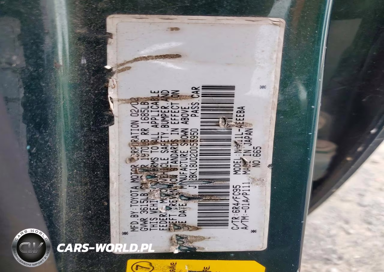 2002 Toyota Prius Base VIN:JT2BK18U020055950 - 12