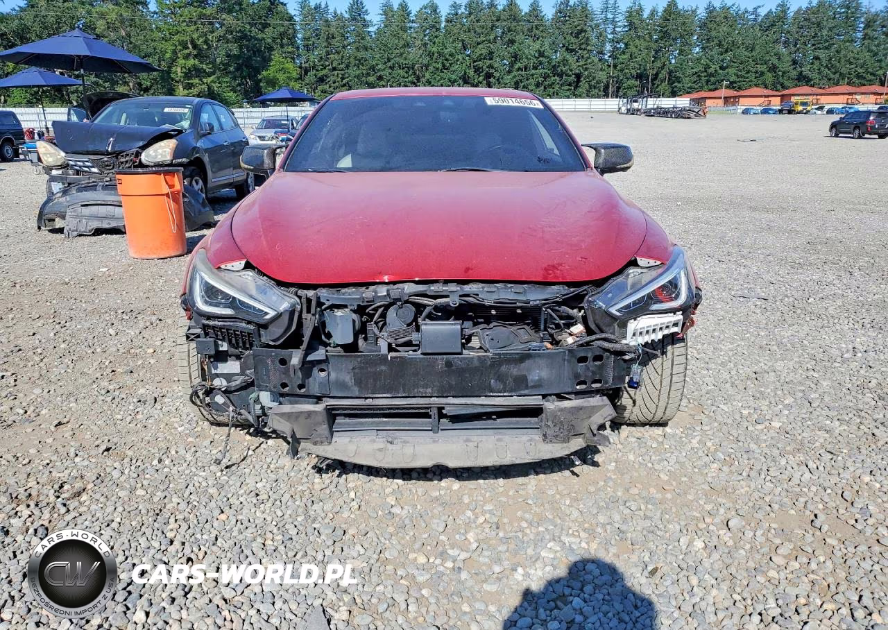 2017 Infiniti Q60 Red Sport 400 VIN:JN1FV7EK2HM610746 - 5