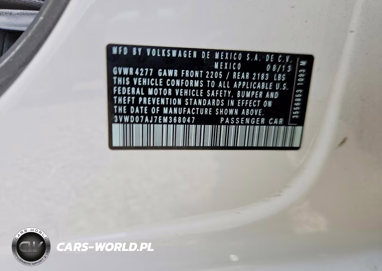 2014 Volkswagen Jetta Se VIN:3VWD07AJ7EM368047 - 12