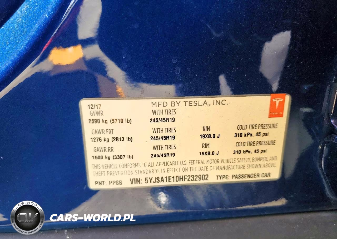 2017 Tesla Model S VIN:5YJSA1E10HF232902 - 12