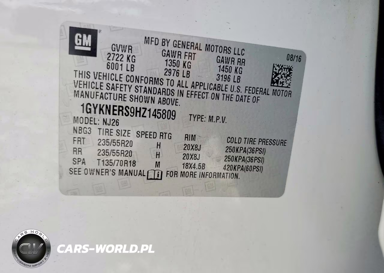 2017 Cadillac Xt5 Premium Luxury VIN:1GYKNERS9HZ145809 - 14