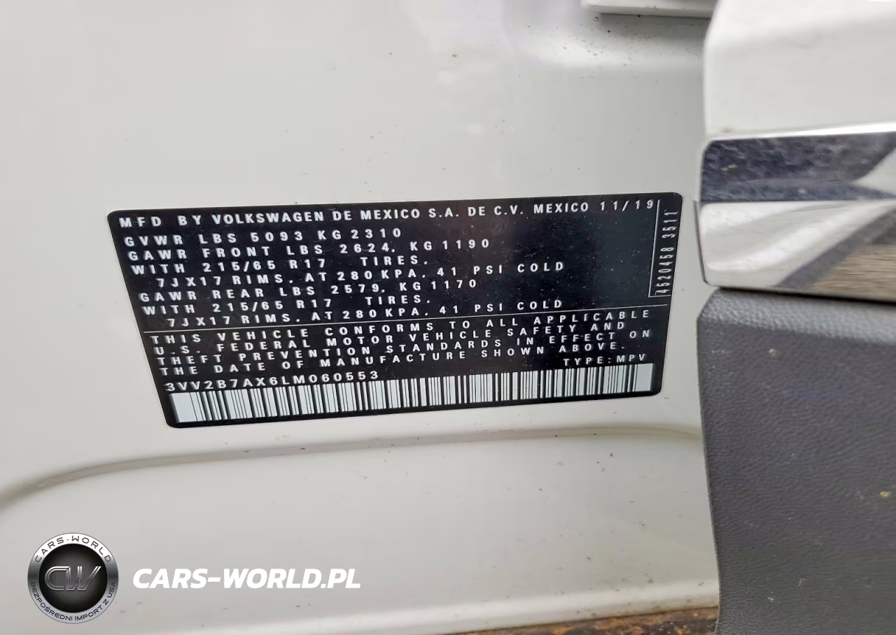 2020 Volkswagen Tiguan Se VIN:3VV2B7AX6LM060553 - 13