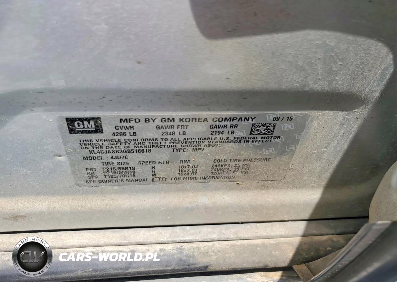 2016 Buick Encore VIN:KL4CJASB3GB516618 - 13