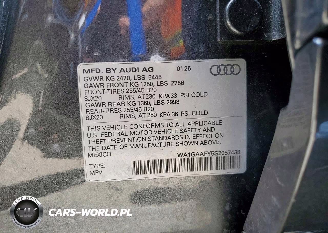 2025 Audi Q5 Premium 45 VIN:WA1GAAFY5S2057438 - 12
