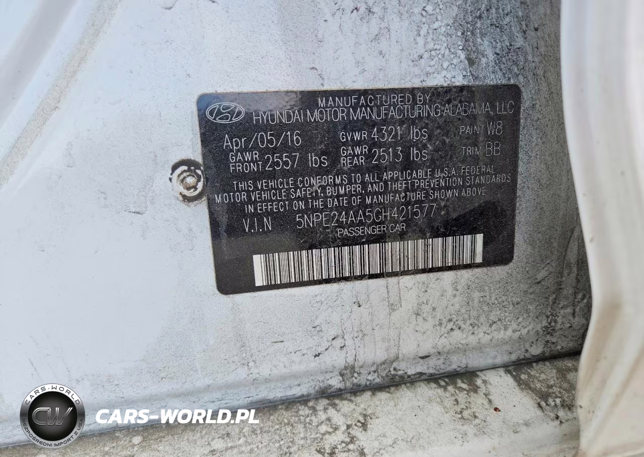2016 Hyundai Sonata Eco VIN:5NPE24AA5GH421577 - 12
