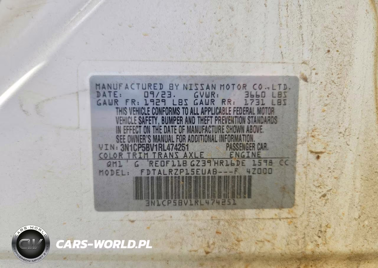 2024 Nissan Kicks S VIN:3N1CP5BV1RL474251 - 13