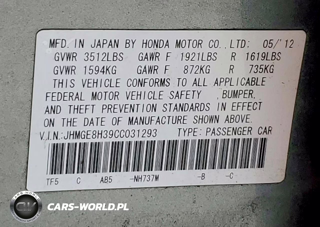 2012 Honda Fit VIN:JHMGE8H39CC031293 - 13