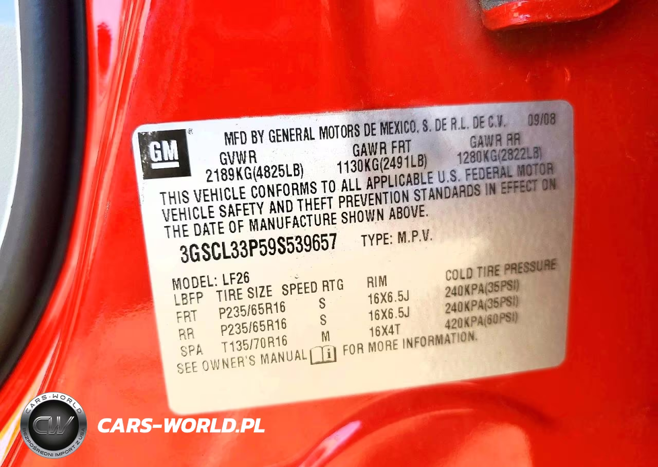 2009 Saturn Vue Xe VIN:3GSCL33P59S539657 - 13