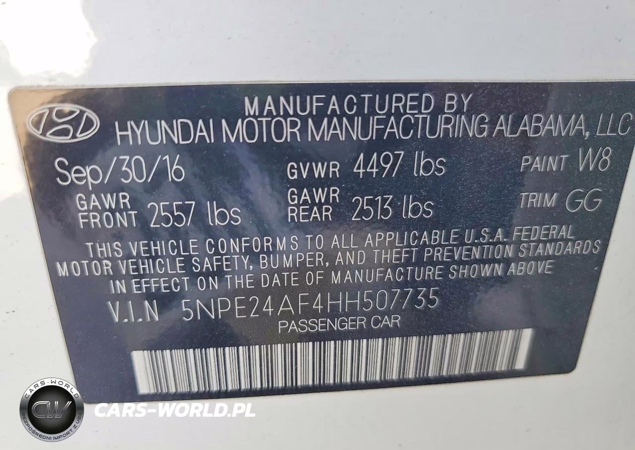 2017 Hyundai Sonata Se VIN:5NPE24AF4HH507735 - 12