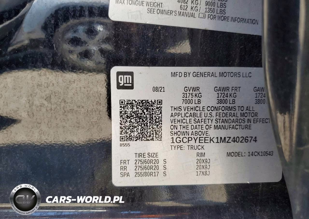 2021 Chevrolet Silverado K1500 Rst VIN:1GCPYEEK1MZ402674 - 12