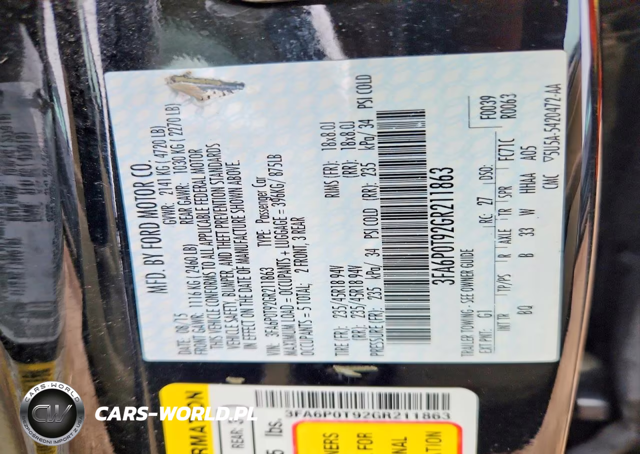 2016 Ford Fusion Se VIN:3FA6P0T92GR211863 - 12