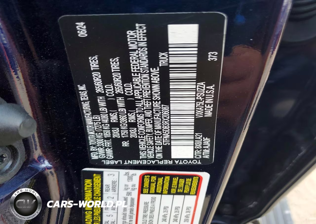 2024 Toyota Tundra Platinum VIN:5TFNA5DB3RX206087 - 12
