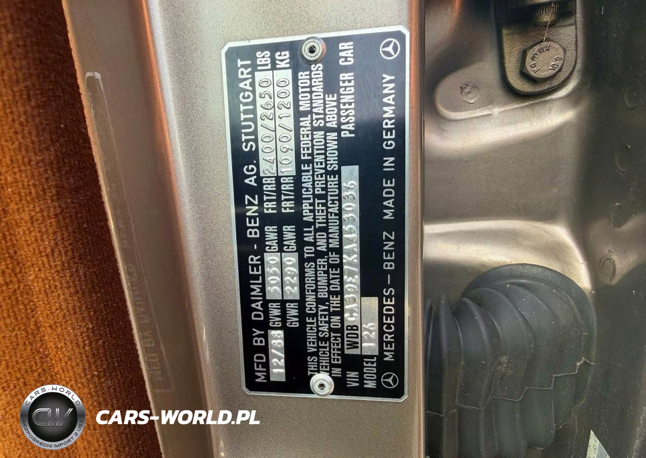 1989 Mercedes-Benz 560 Sel VIN:WDBCA39E7KA453036 - 10