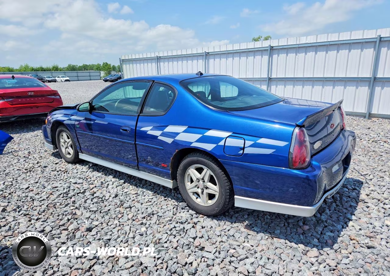 2003 Chevrolet Monte Carlo Ss VIN:2G1WX12K439283306 - 2