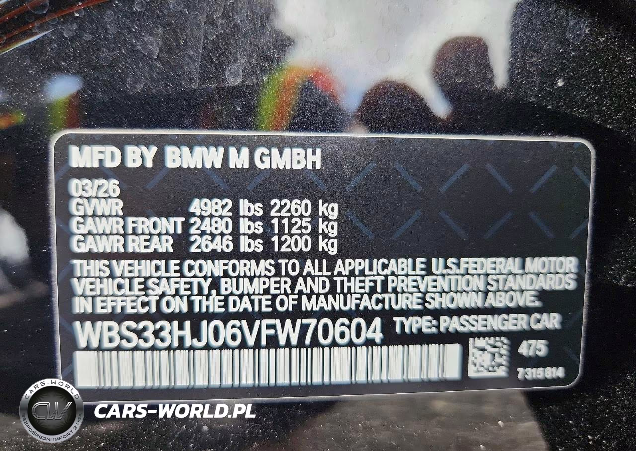 2027 BMW M3 Competition VIN:WBS33HJ06VFW70604 - 12