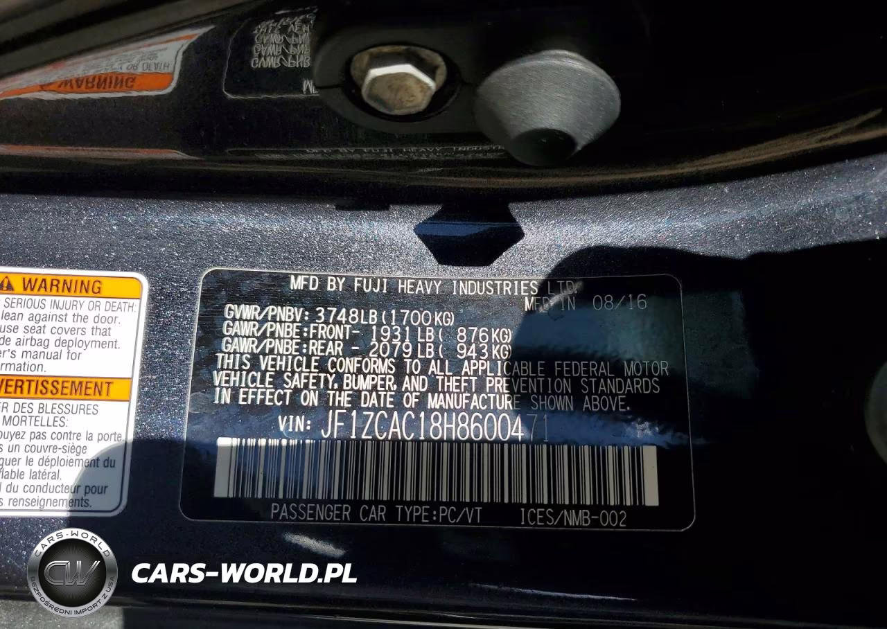 2017 Subaru Brz 2.0 Limited VIN:JF1ZCAC18H8600471 - 13
