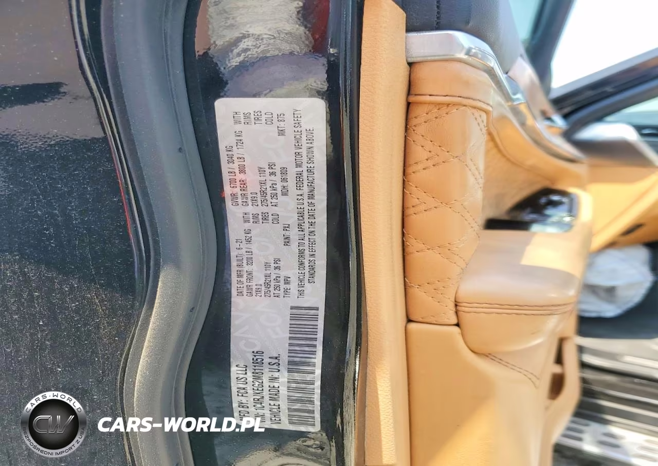 2021 Jeep Grand Cherokee L Summit VIN:1C4RJKEG2M8118516 - 13