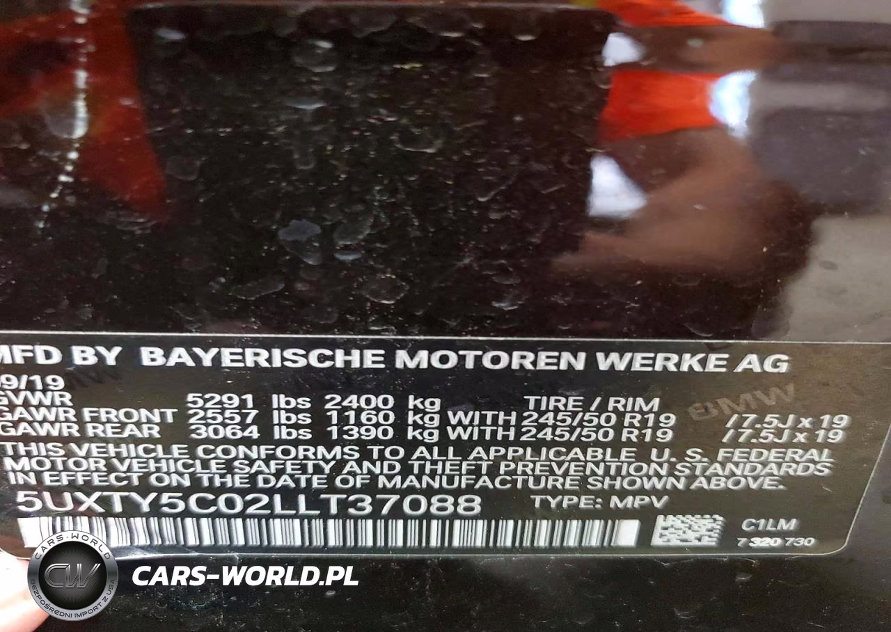 2020 BMW X3 xDrive30I VIN:5UXTY5C02LLT37088 - 12