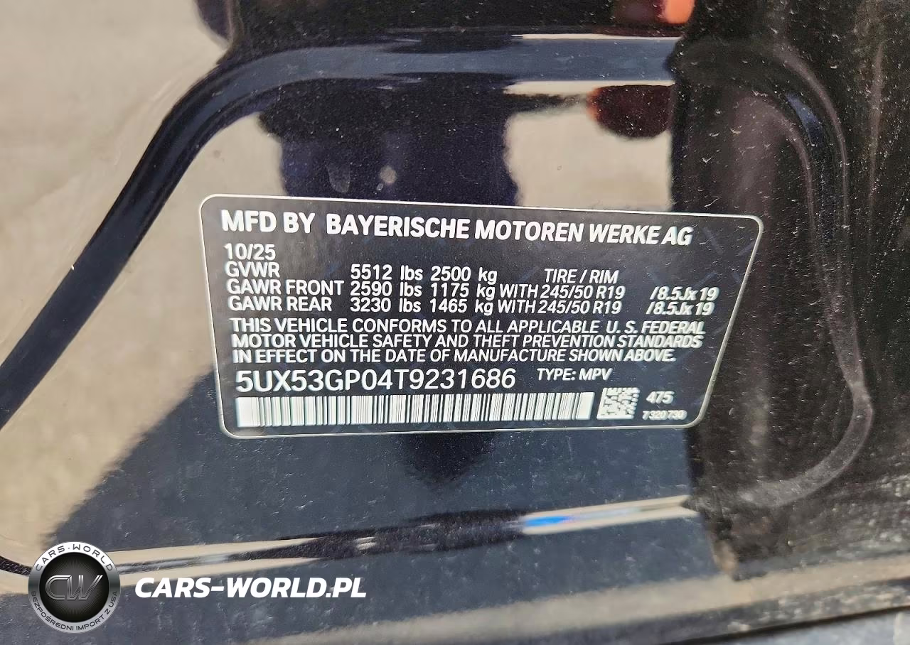 2026 BMW X3 30 xDrive VIN:5UX53GP04T9231686 - 13
