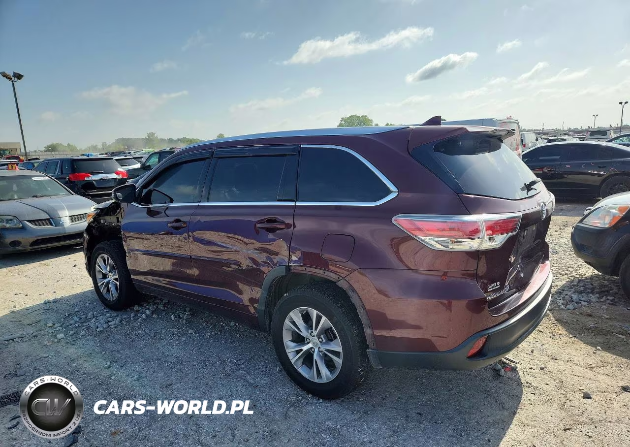 2015 Toyota Highlander Xle VIN:5TDKKRFH8FS059565 - 2