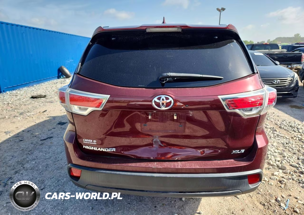 2015 Toyota Highlander Xle VIN:5TDKKRFH8FS059565 - 6