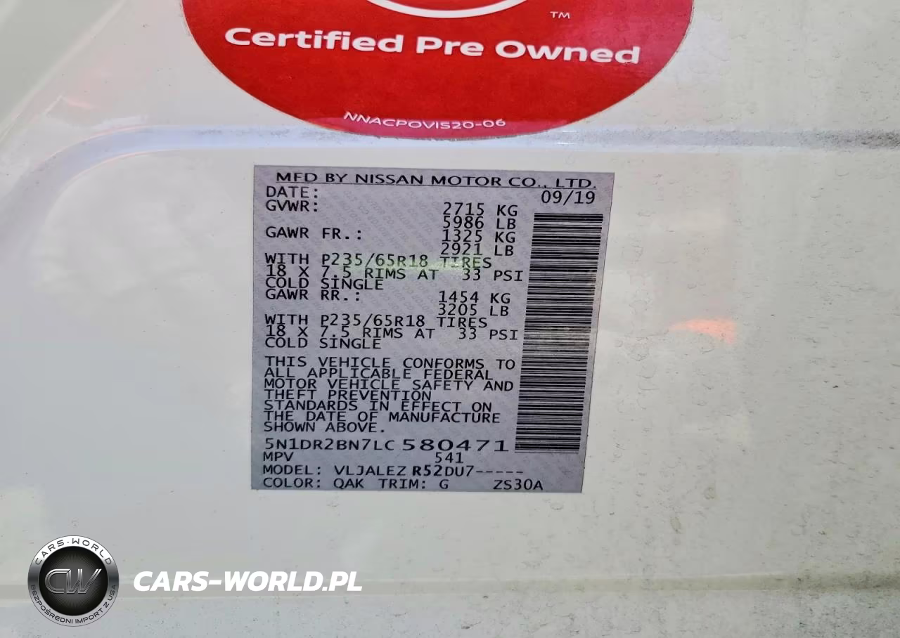2020 Nissan Pathfinder Sv VIN:5N1DR2BN7LC580471 - 13
