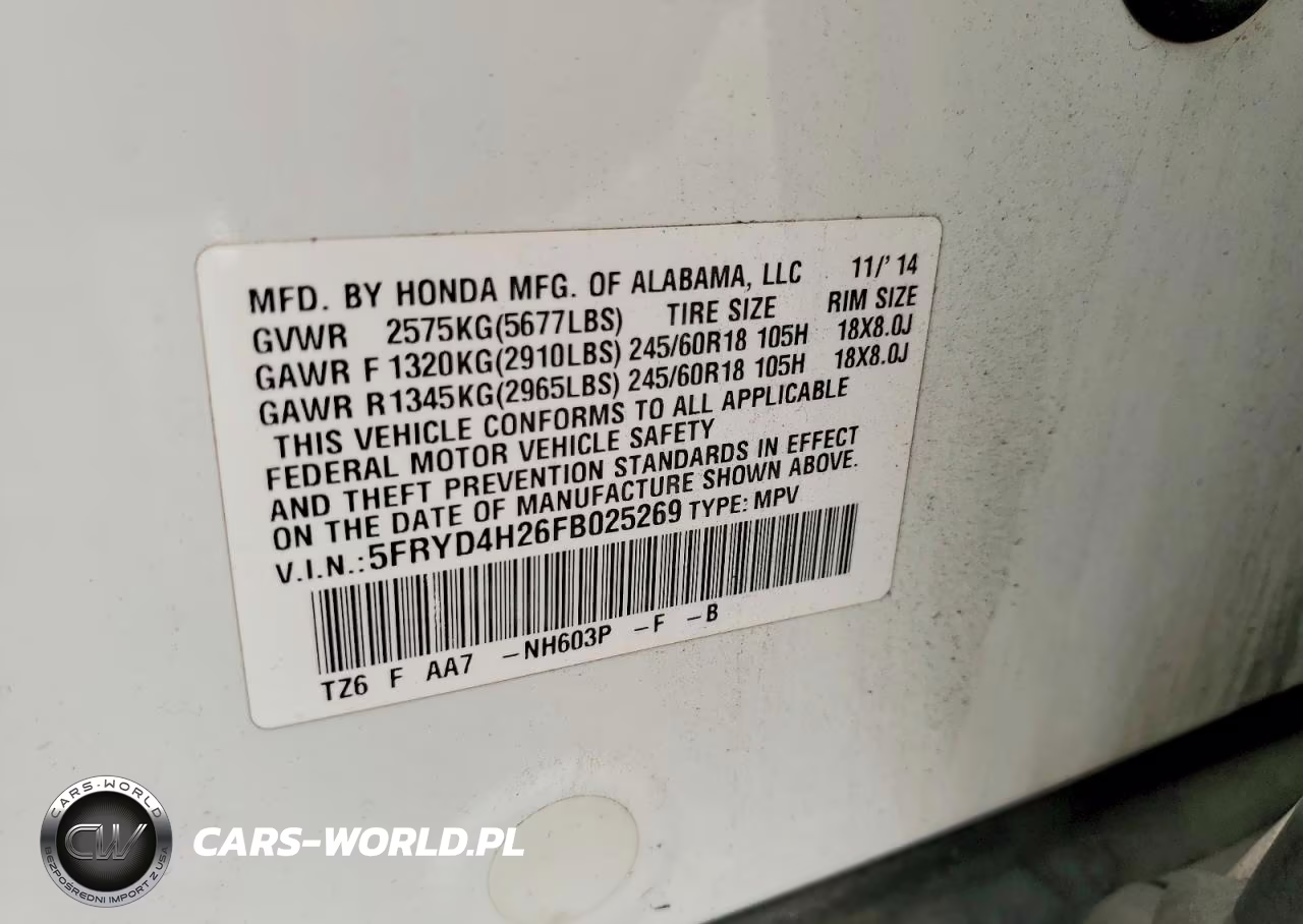 2015 Acura Mdx VIN:5FRYD4H26FB025269 - 13