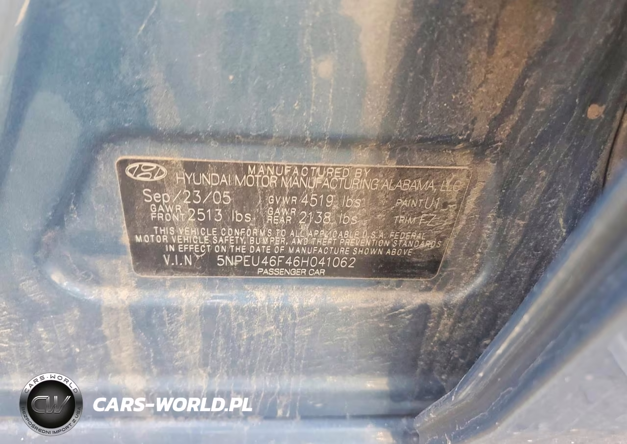 2006 Hyundai Sonata Gls V6 VIN:5NPEU46F46H041062 - 23