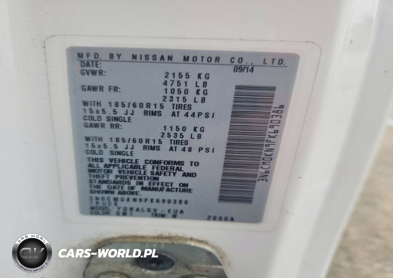 2015 Nissan Nv200 Sv VIN:3N6CM0KN9FK690386 - 12