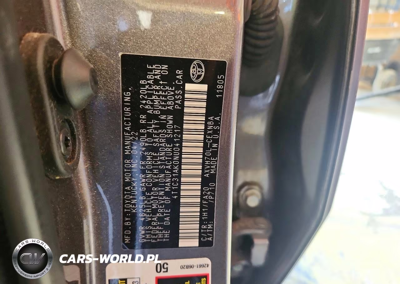 2022 Toyota Camry Le VIN:4T1C31AK0NU041217 - 12