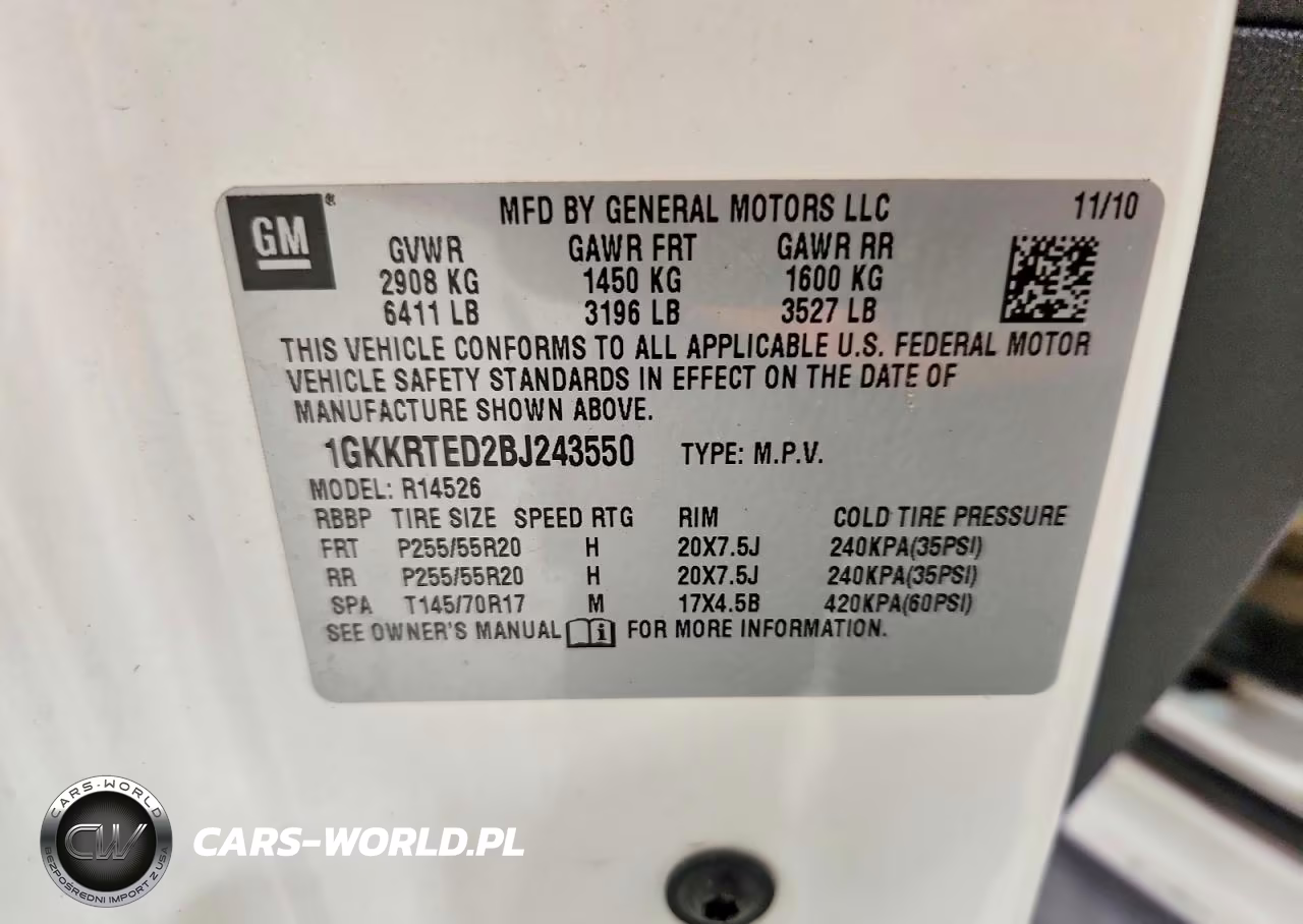 2011 GMC Acadia Denali VIN:1GKKRTED2BJ243550 - 13