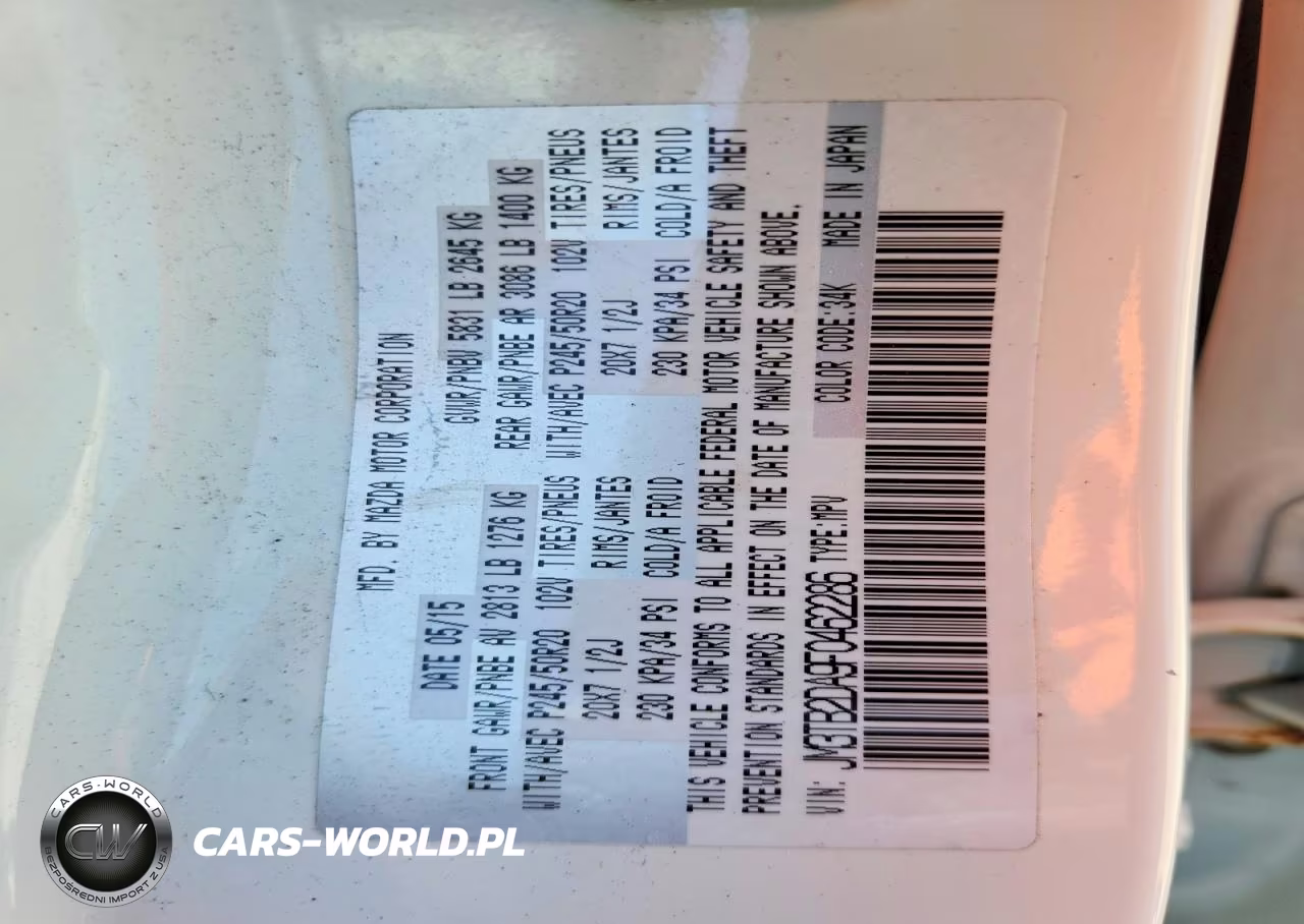 2015 Mazda Cx-9 Grand Touring VIN:JM3TB2DA9F0462286 - 13