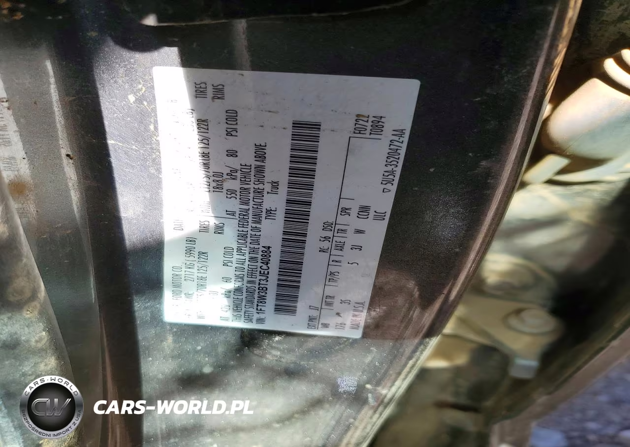 2018 Ford F350 Super Duty VIN:1FT8W3BT3JEC40884 - 13