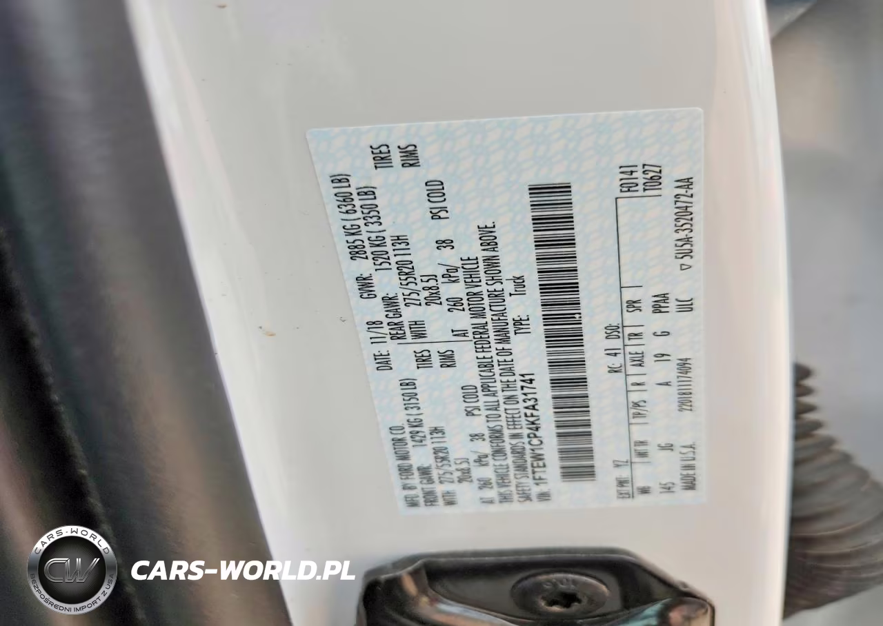 2019 Ford F150 Supercrew VIN:1FTEW1CP4KFA31741 - 12