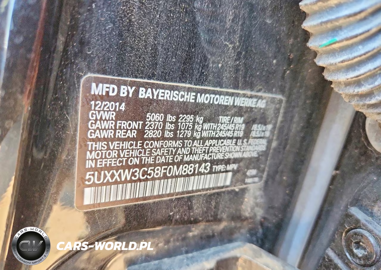 2015 BMW X4 xDrive28I VIN:5UXXW3C58F0M88143 - 13