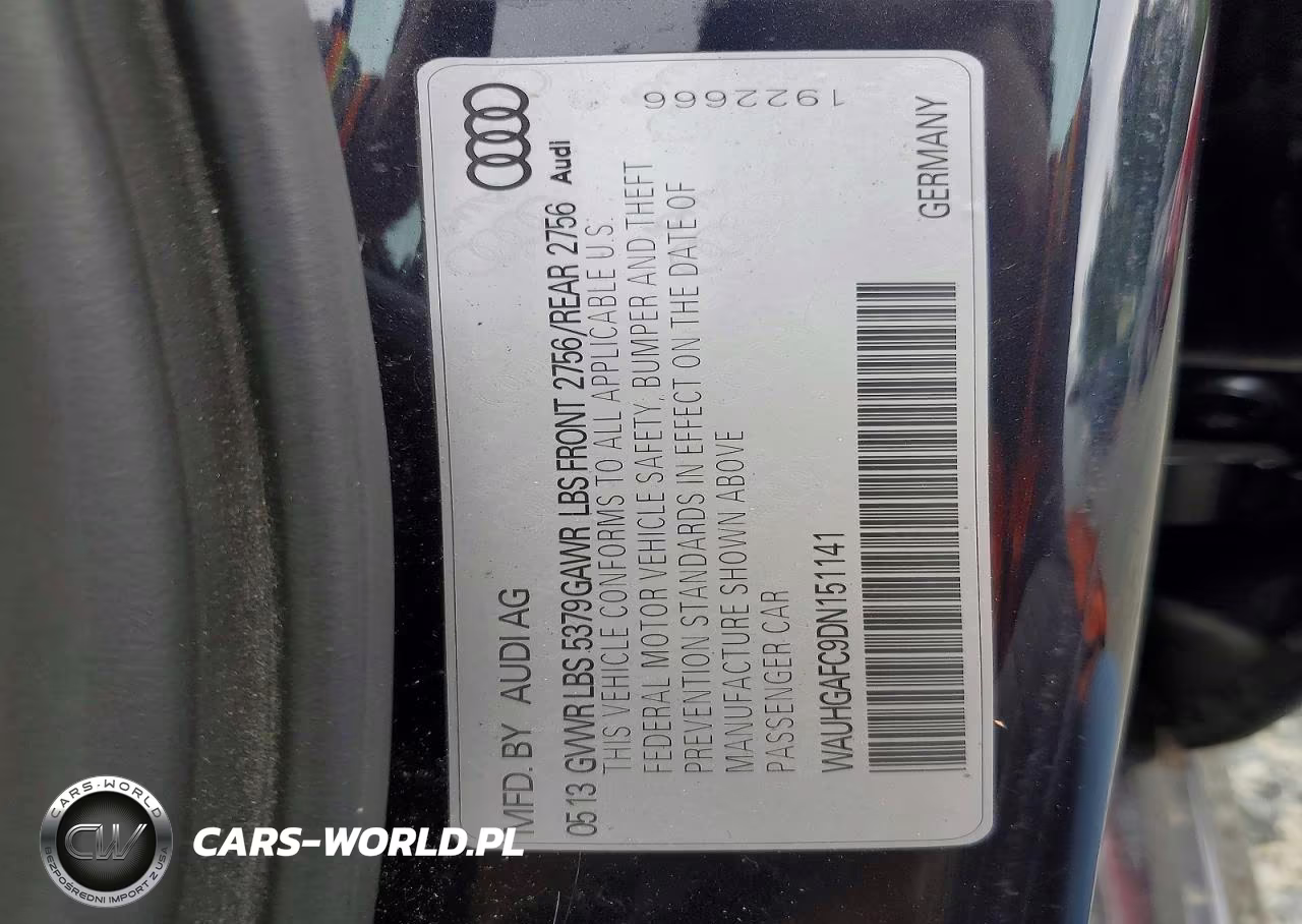 2013 Audi A6 Prestige VIN:WAUHGAFC9DN151141 - 12