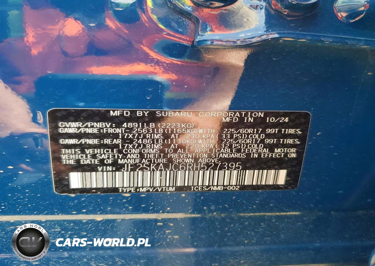 2024 Subaru Forester Wilderness VIN:JF2SKAJC6RH527395 - 13