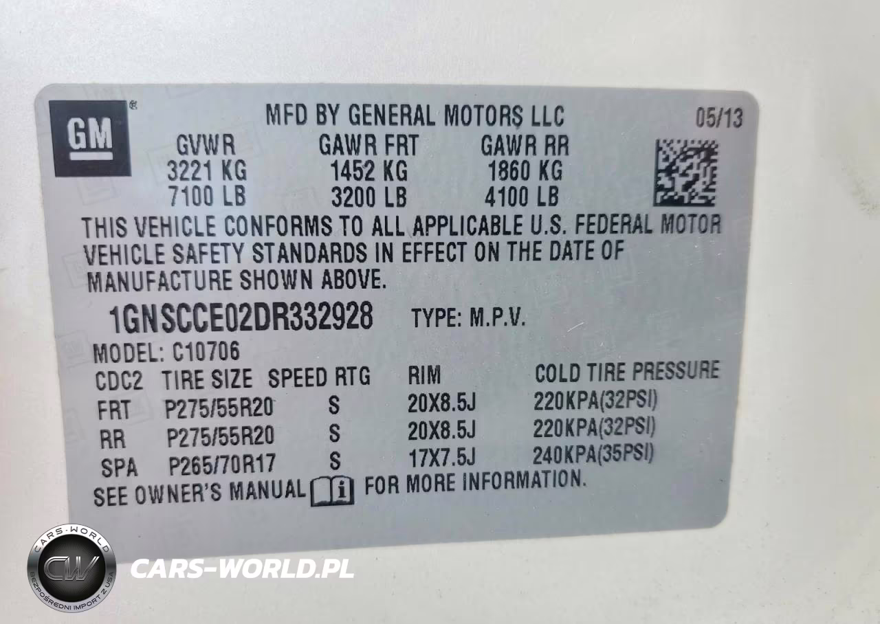2013 Chevrolet Tahoe C1500 Ltz VIN:1GNSCCE02DR332928 - 13