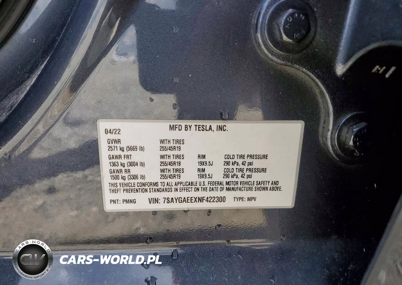 2022 Tesla Model Y VIN:7SAYGAEEXNF422300 - 13