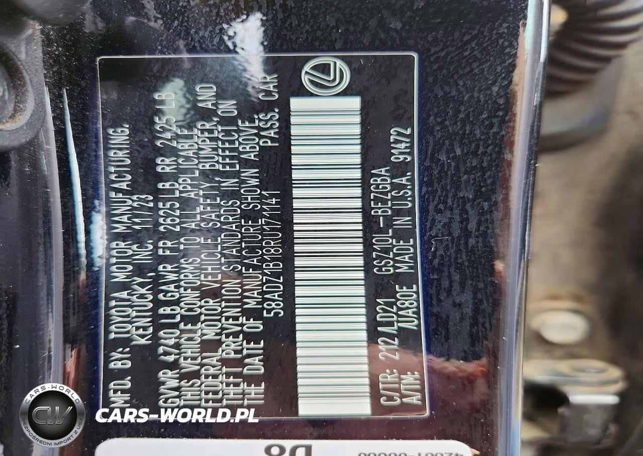 2024 Lexus Es 350 Base VIN:58ADZ1B18RU171141 - 12