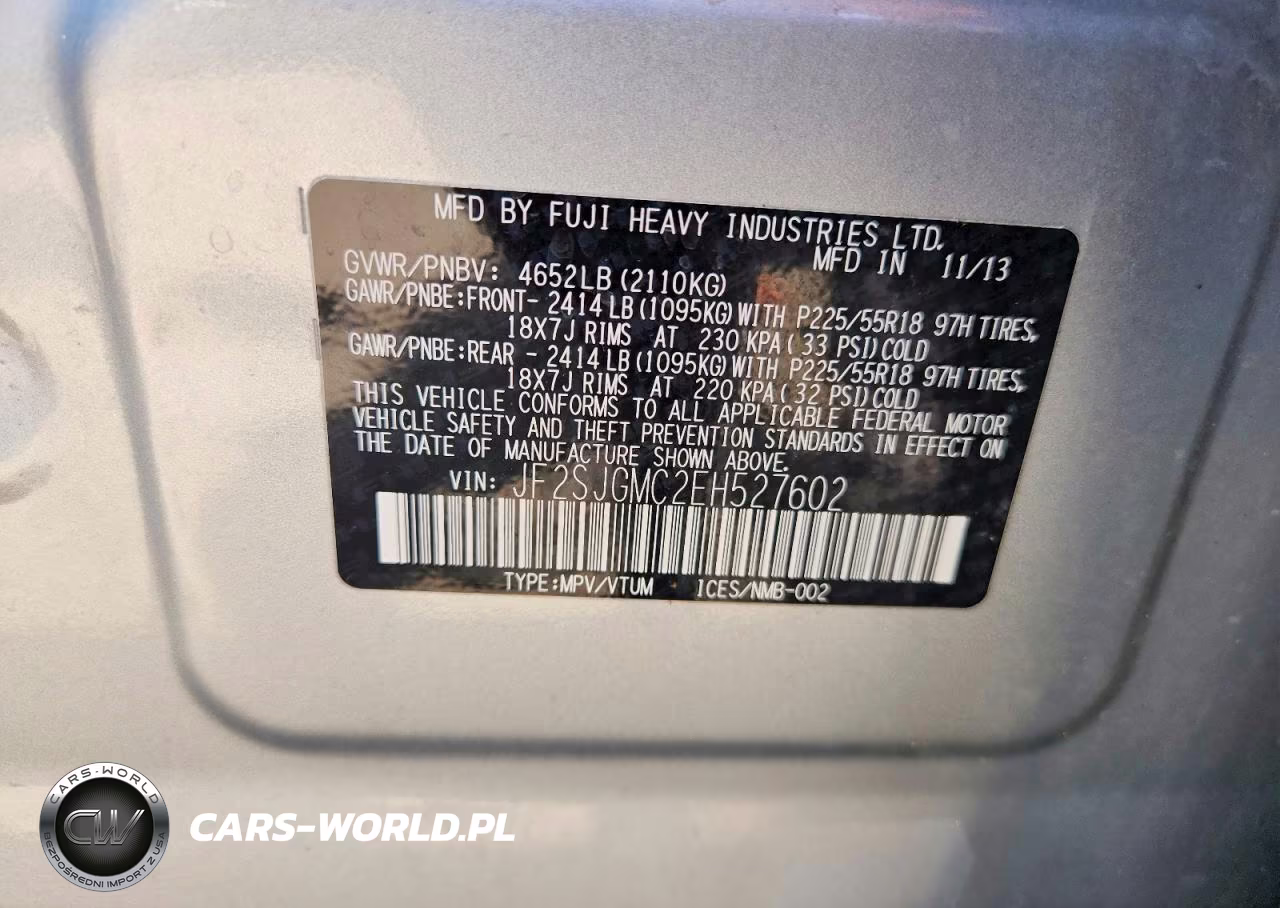 2014 Subaru Forester 2.0Xt Touring VIN:JF2SJGMC2EH527602 - 12