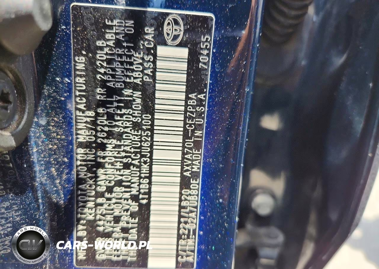 2018 Toyota Camry Xse VIN:4T1B61HK3JU625100 - 12