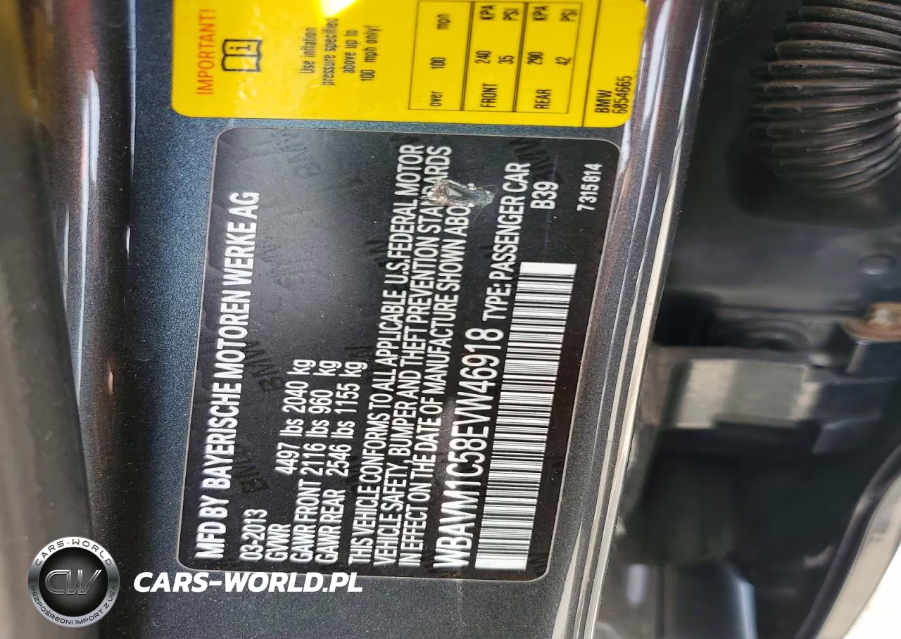 2014 BMW X1 Sdrive28I VIN:WBAVM1C58EVW46918 - 12